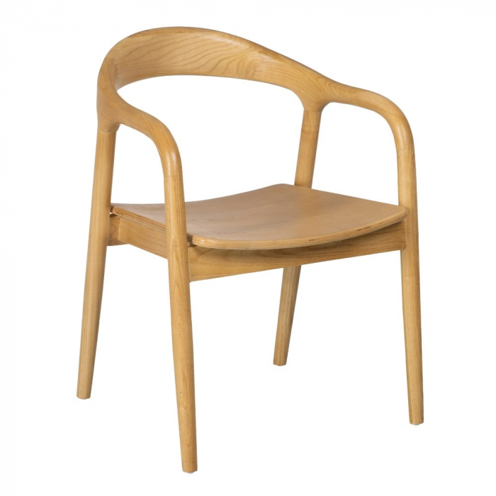 Scaun lemn ulm cu șezut MDF – design scandinav modern ergonomic [3]