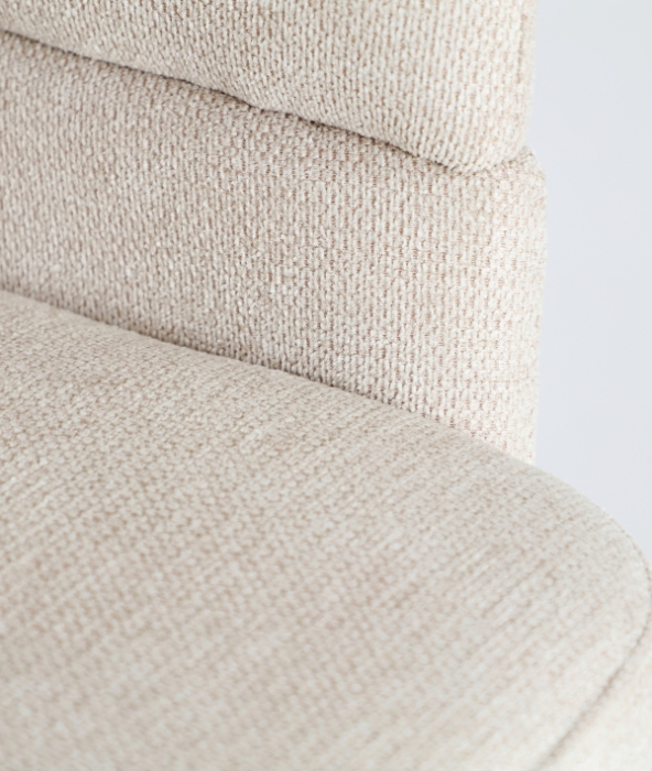 Scaun dining și HORECA tapitat crem cu brațe și design elegant Laven [5]