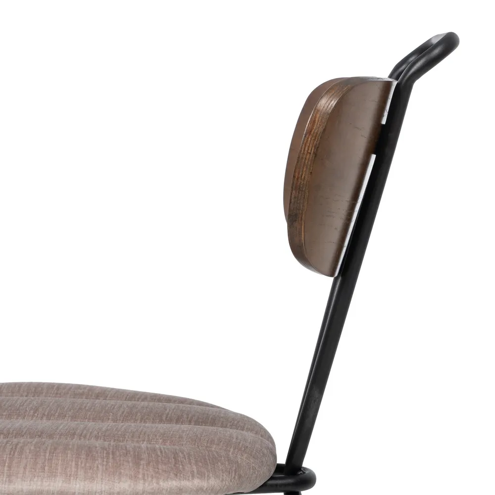 Set Scaune Dining tapitate Bej, Metal negru - CreativDeco.ro [8]