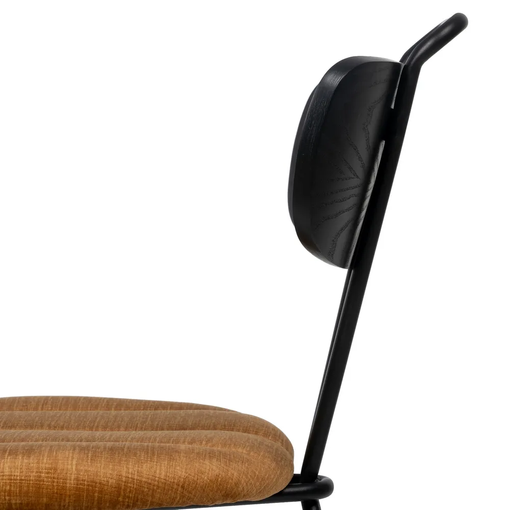 Scaun dining tapitat maro, metal negru, creativdeco.ro [6]