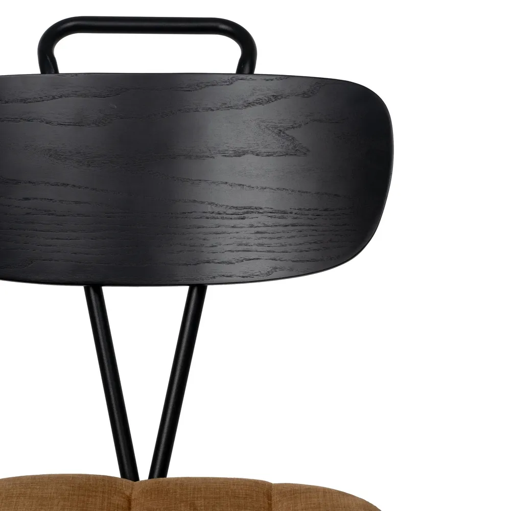 Scaun dining tapitat maro, metal negru, creativdeco.ro [8]