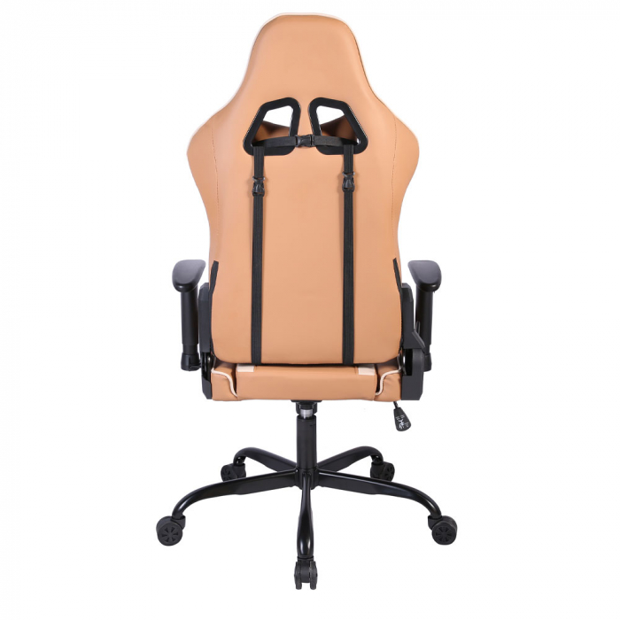 Scaun gaming ergonomic de birou maro crem Explor cu tetieră și suport lombar [5]