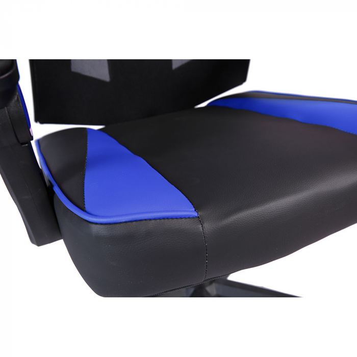 Scaun gaming birou ergonomic negru albastru Fusion Gaming cu spătar ajustabil [10]