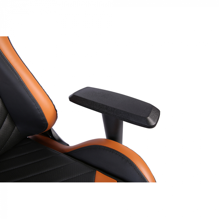 Scaun birou gaming negru camel Dyskord cu tetieră și spătar reglabil [8]