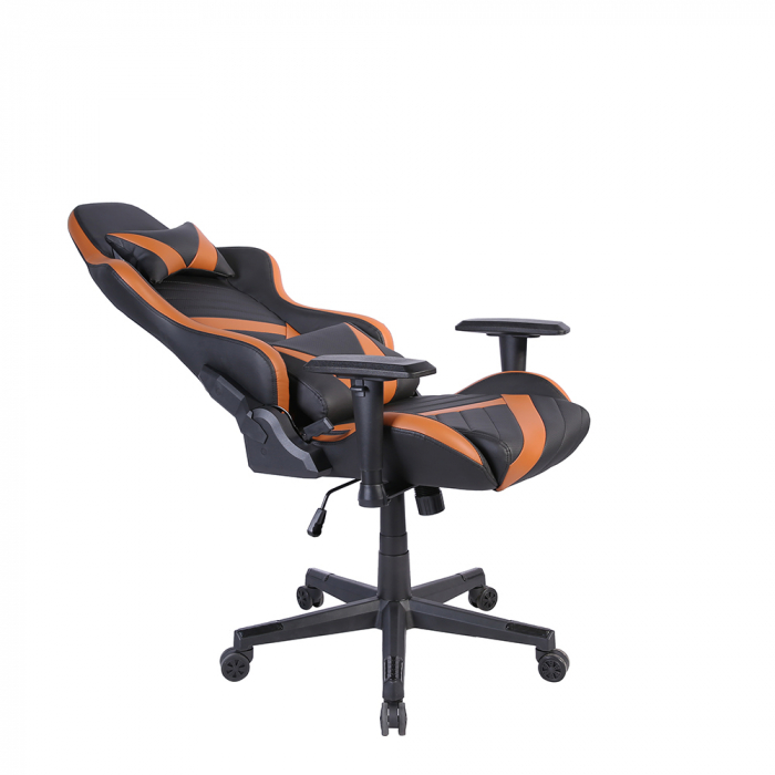Scaun birou gaming negru camel Dyskord cu tetieră și spătar reglabil [5]
