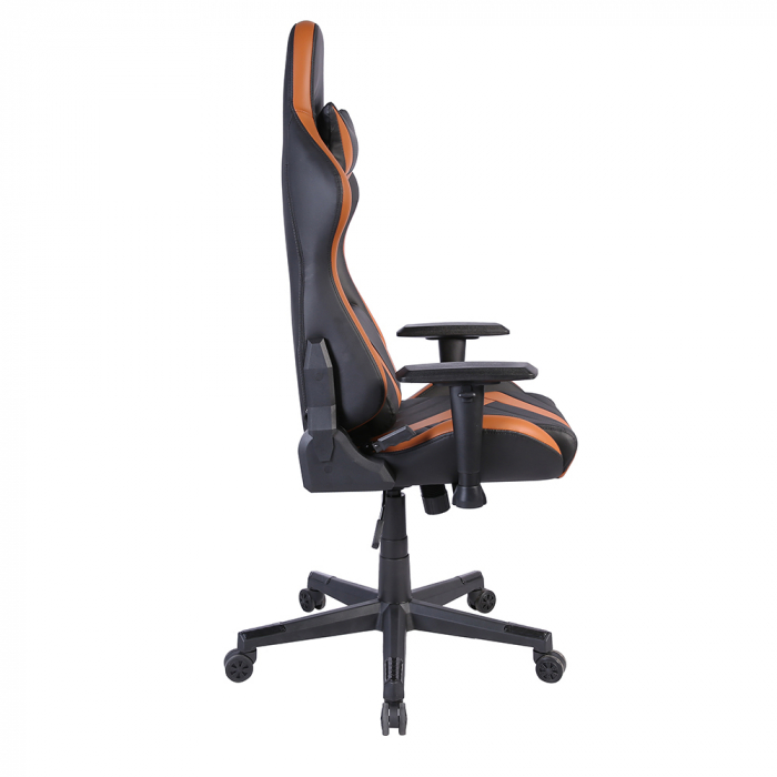 Scaun birou gaming negru camel Dyskord cu tetieră și spătar reglabil [3]