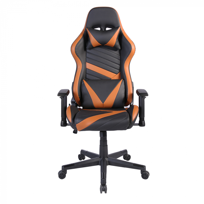 Scaun birou gaming negru camel Dyskord cu tetieră și spătar reglabil [2]