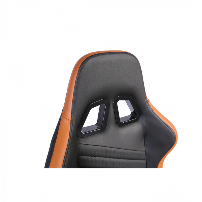 Scaun birou gaming negru camel Dyskord cu tetieră și spătar reglabil [7]