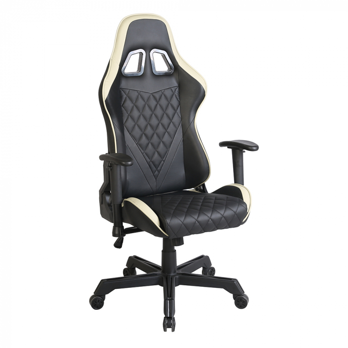 Scaun birou gaming negru crem Ranger cu brațe reglabile [7]