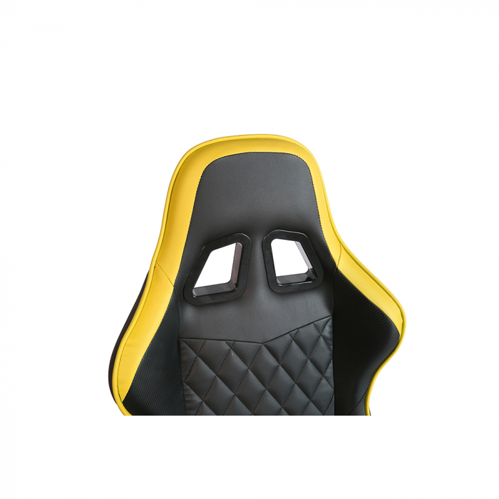 Scaun birou gaming negru galben Ranger cu suport lombar [9]