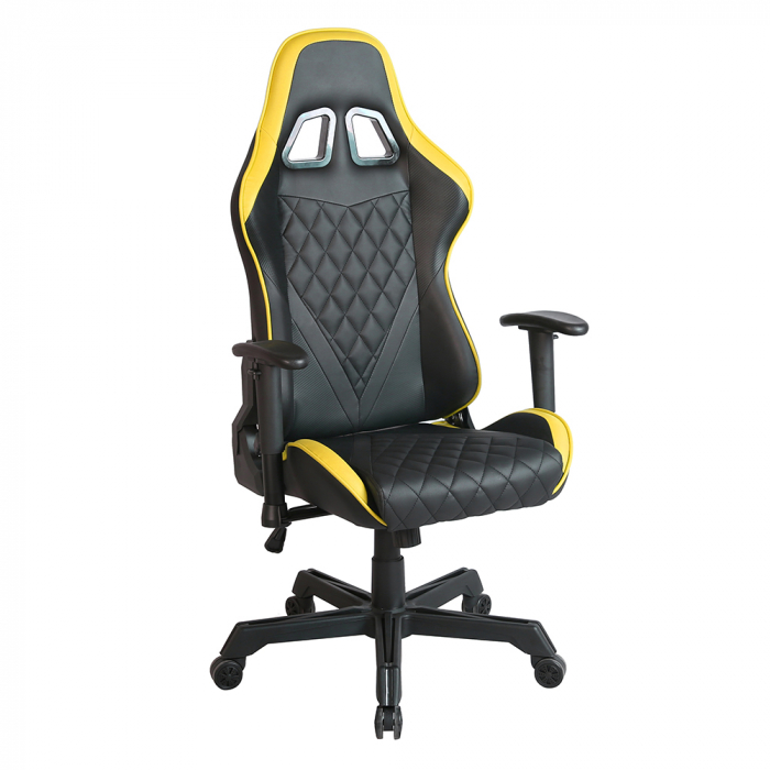 Scaun birou gaming negru galben Ranger cu suport lombar [7]