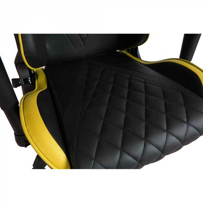 Scaun birou gaming negru galben Ranger cu suport lombar [11]