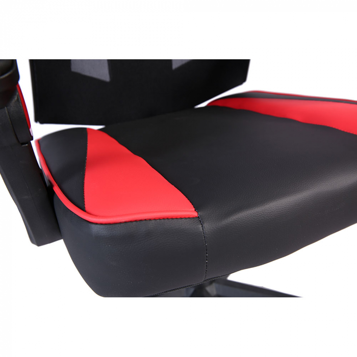 Scaun gaming ergonomic pentru birou roșu-negru Fusion Gaming cu spătar reglabil [10]