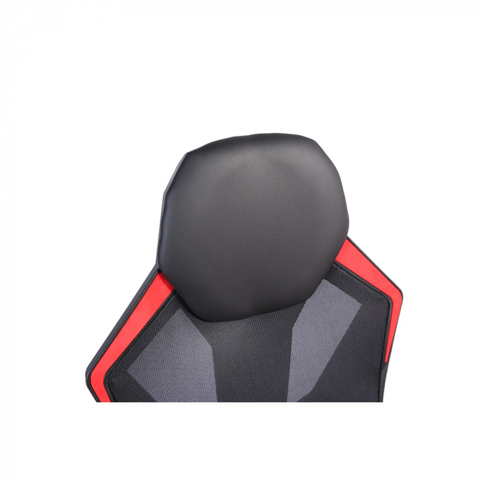 Scaun gaming ergonomic pentru birou roșu-negru Fusion Gaming cu spătar reglabil [8]