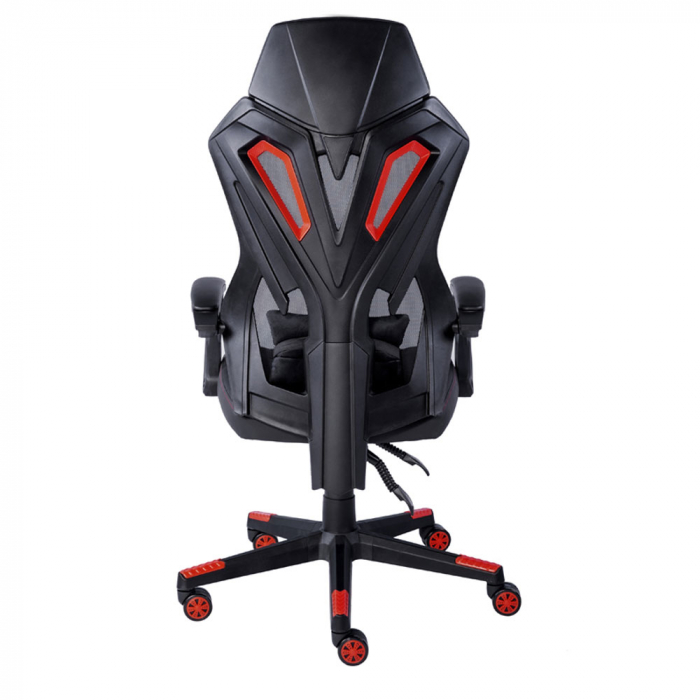 Scaun birou gaming ergonomic negru roșu Outrider cu suport lombar [2]