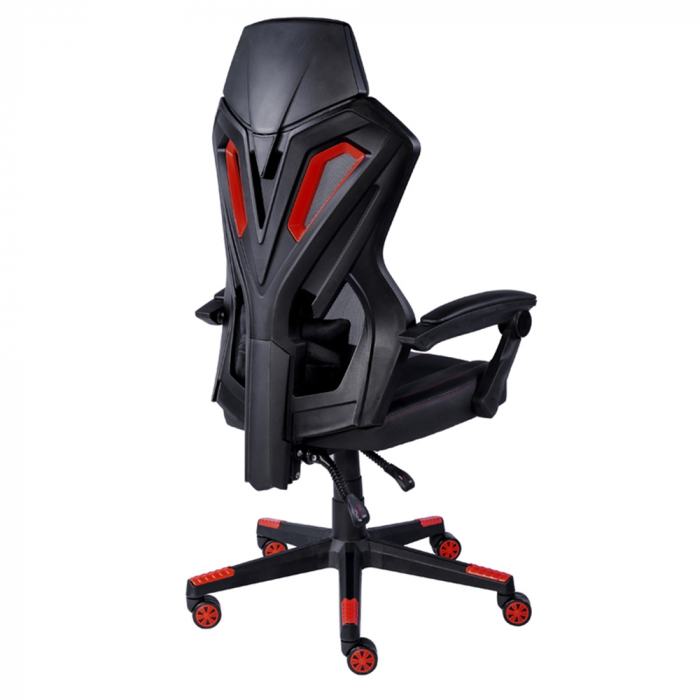 Scaun birou gaming ergonomic negru roșu Outrider cu suport lombar [4]