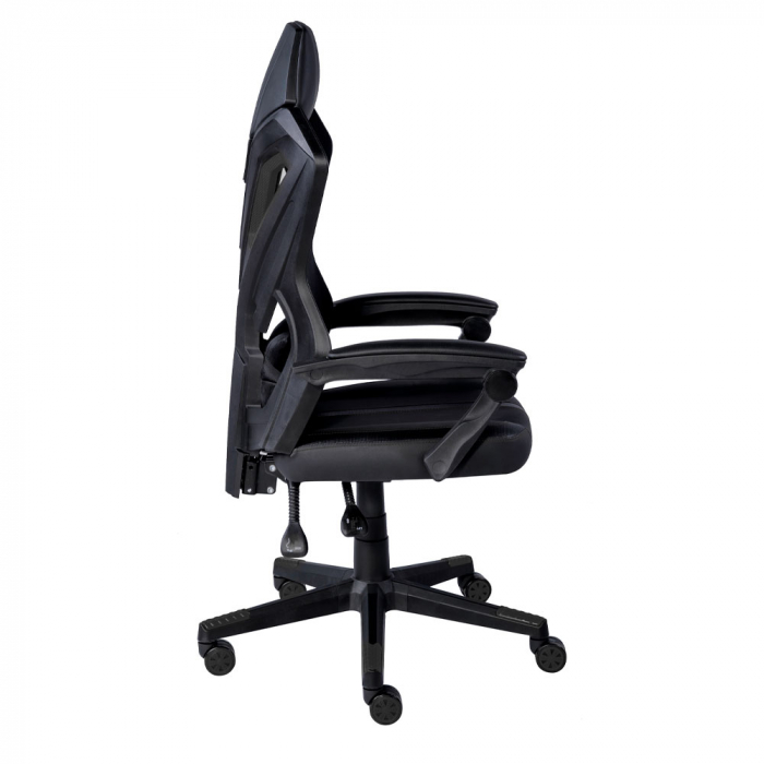 Scaun gaming de birou ergonomic negru Outrider cu spătar reglabil [3]