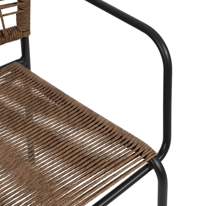 Scaun Exterior Bej - Antracit, Sfoara, Otel - creativdeco.ro [11]