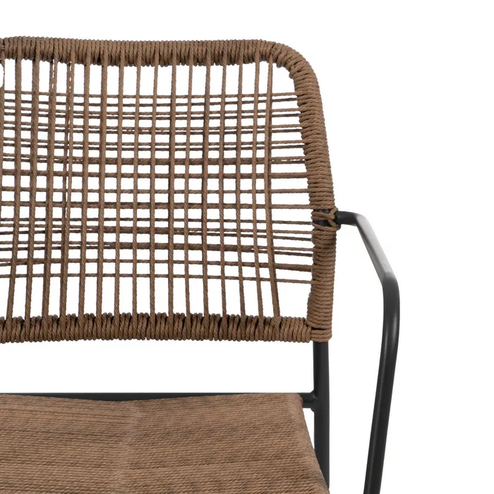 Scaun Exterior Bej - Antracit, Sfoara, Otel - creativdeco.ro [7]