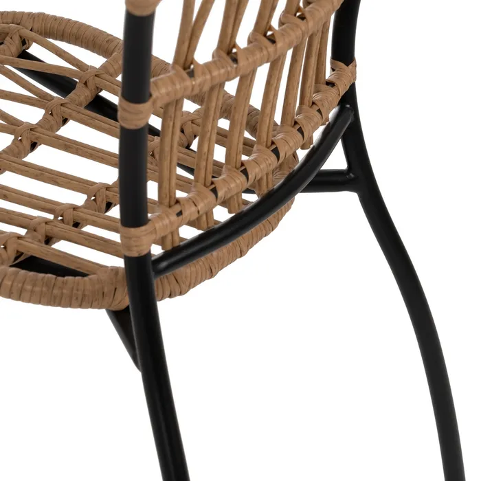 Scaun Exterior Jardin Bej, Polietilena, Metal - creativdeco.ro [8]