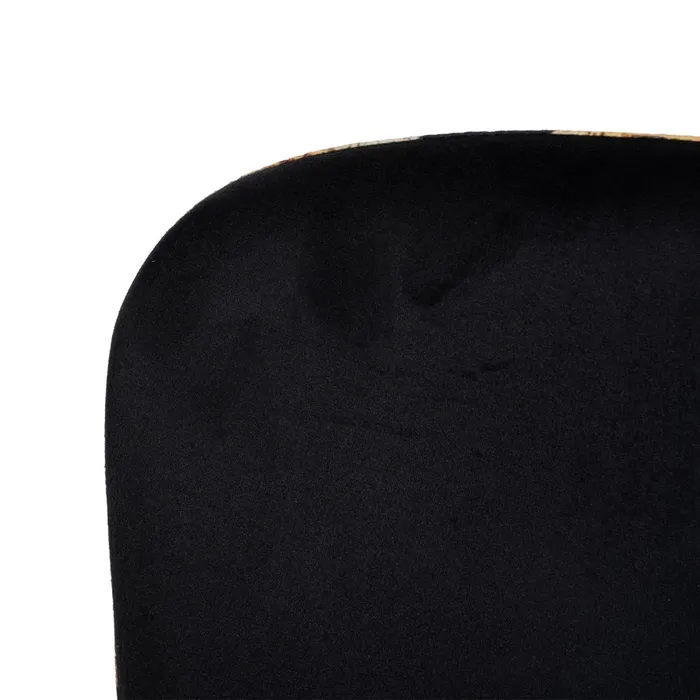 Scaun FLORA, Catifea Metal, Negru [8]