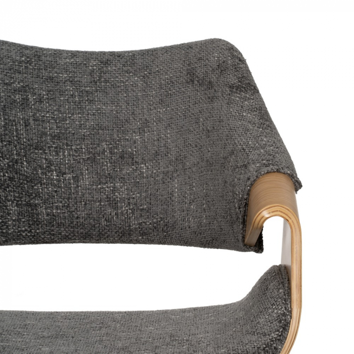 Scaun gri-natural din lemn elegant [5]