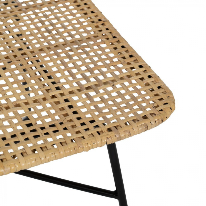 Scaun fibre naturale și structură metalică – stil boho urban relaxat [9]