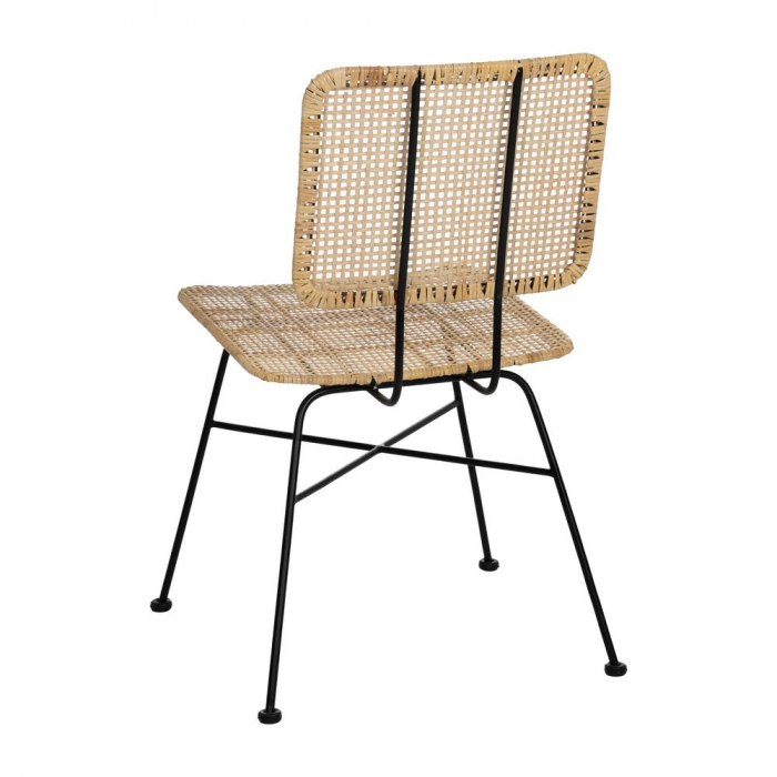 Scaun fibre naturale și structură metalică – stil boho urban relaxat [4]