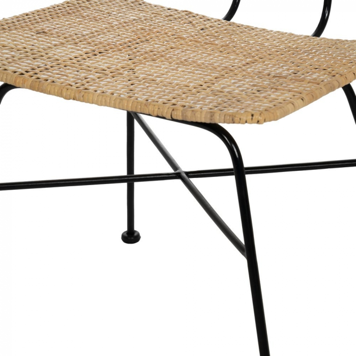 Scaun fibre naturale și structură metalică – stil boho urban relaxat [8]