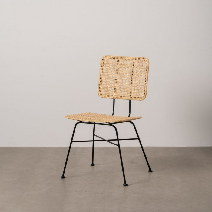 Scaun fibre naturale și structură metalică – stil boho urban relaxat [1]