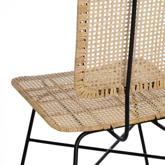 Scaun fibre naturale și structură metalică – stil boho urban relaxat [10]