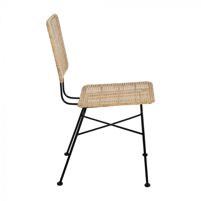 Scaun fibre naturale și structură metalică – stil boho urban relaxat [3]