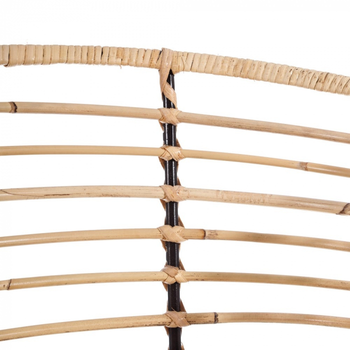 Scaun împletitură naturală cu pernuță lavabilă – design boho modern [8]