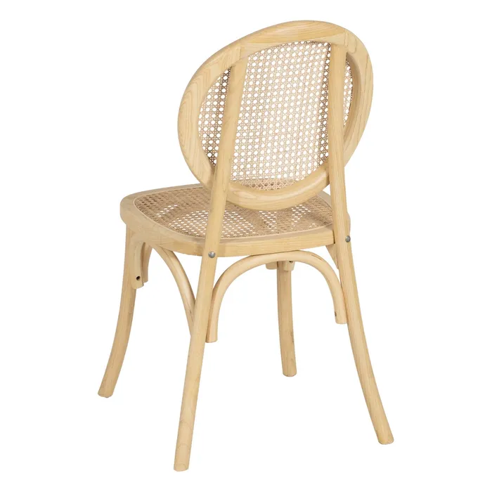 Scaun Lemn Natural Ratan - creativdeco.ro [5]