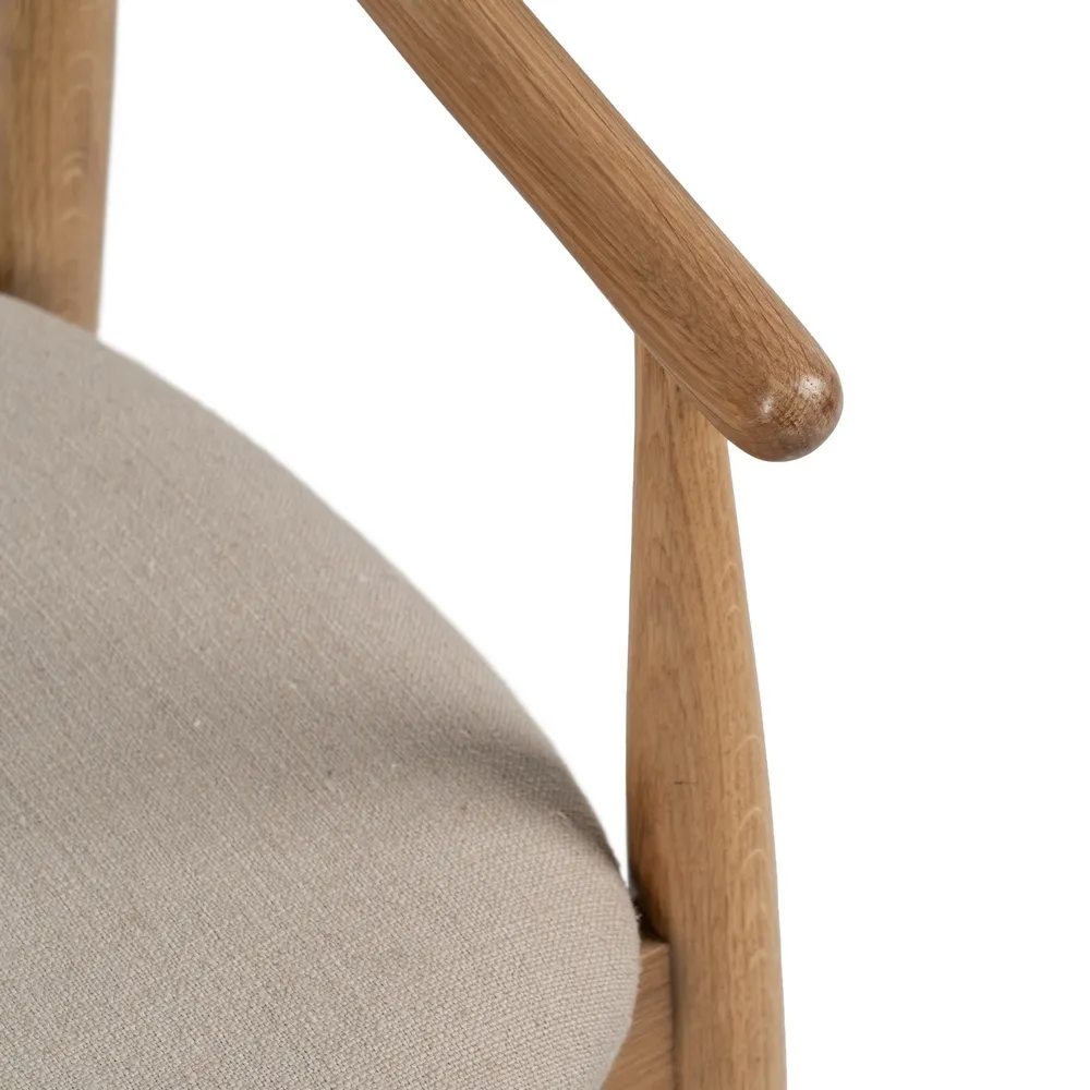 Scaun Lemn Stejar Toledo, Bej Natural - creativdeco.ro [10]