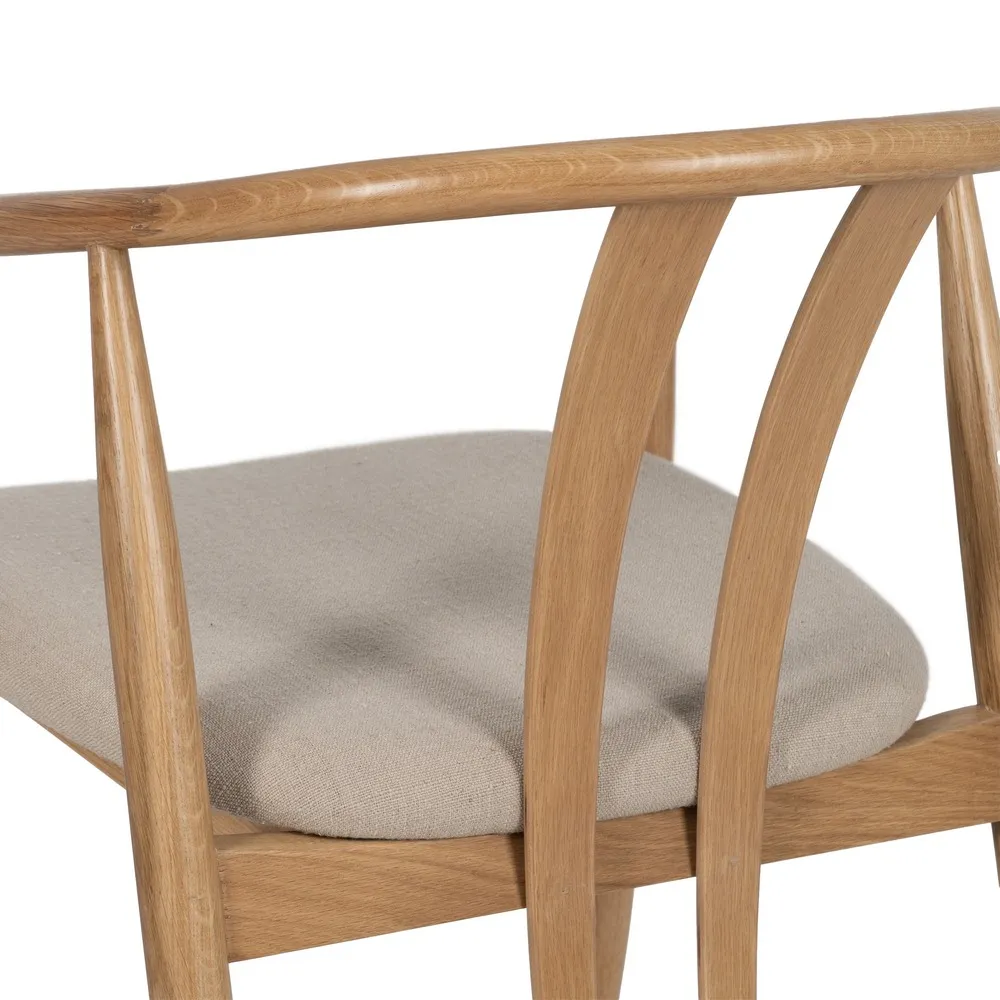 Scaun Lemn Stejar Toledo, Bej Natural - creativdeco.ro [9]