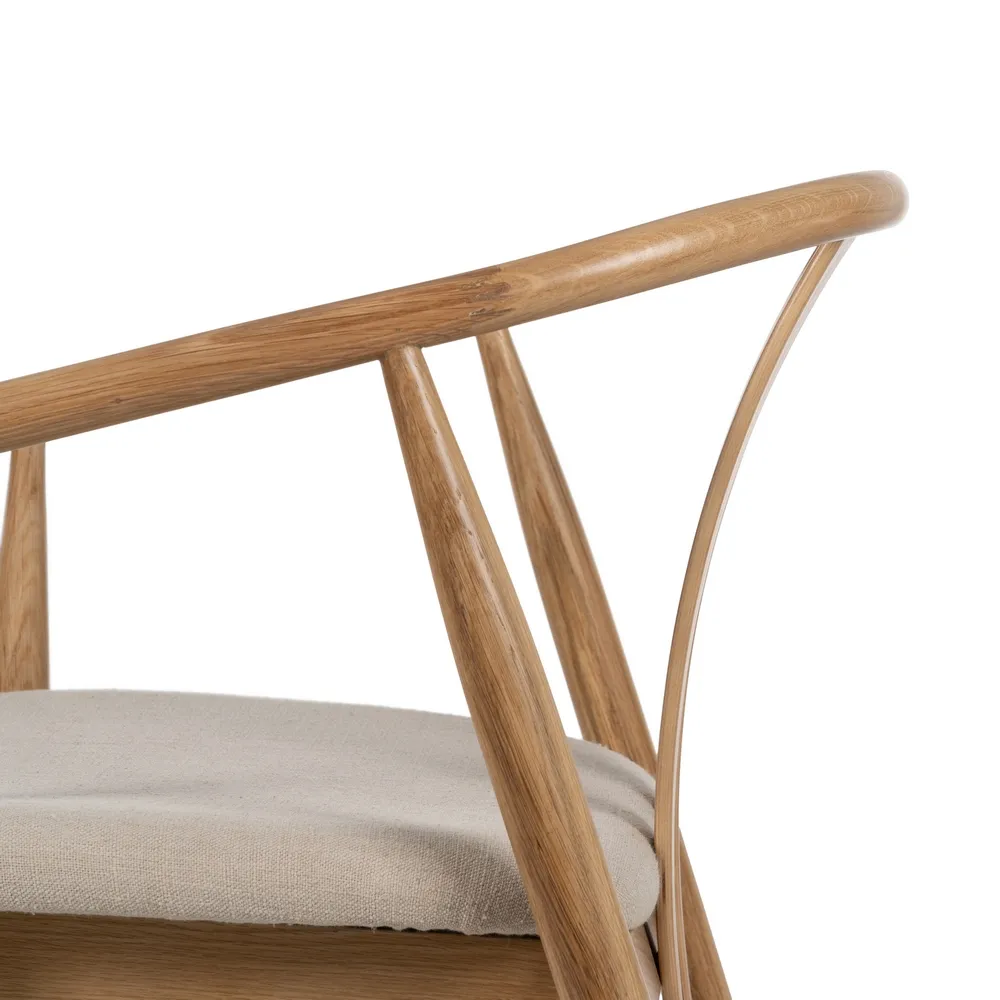 Scaun Lemn Stejar Toledo, Bej Natural - creativdeco.ro [8]