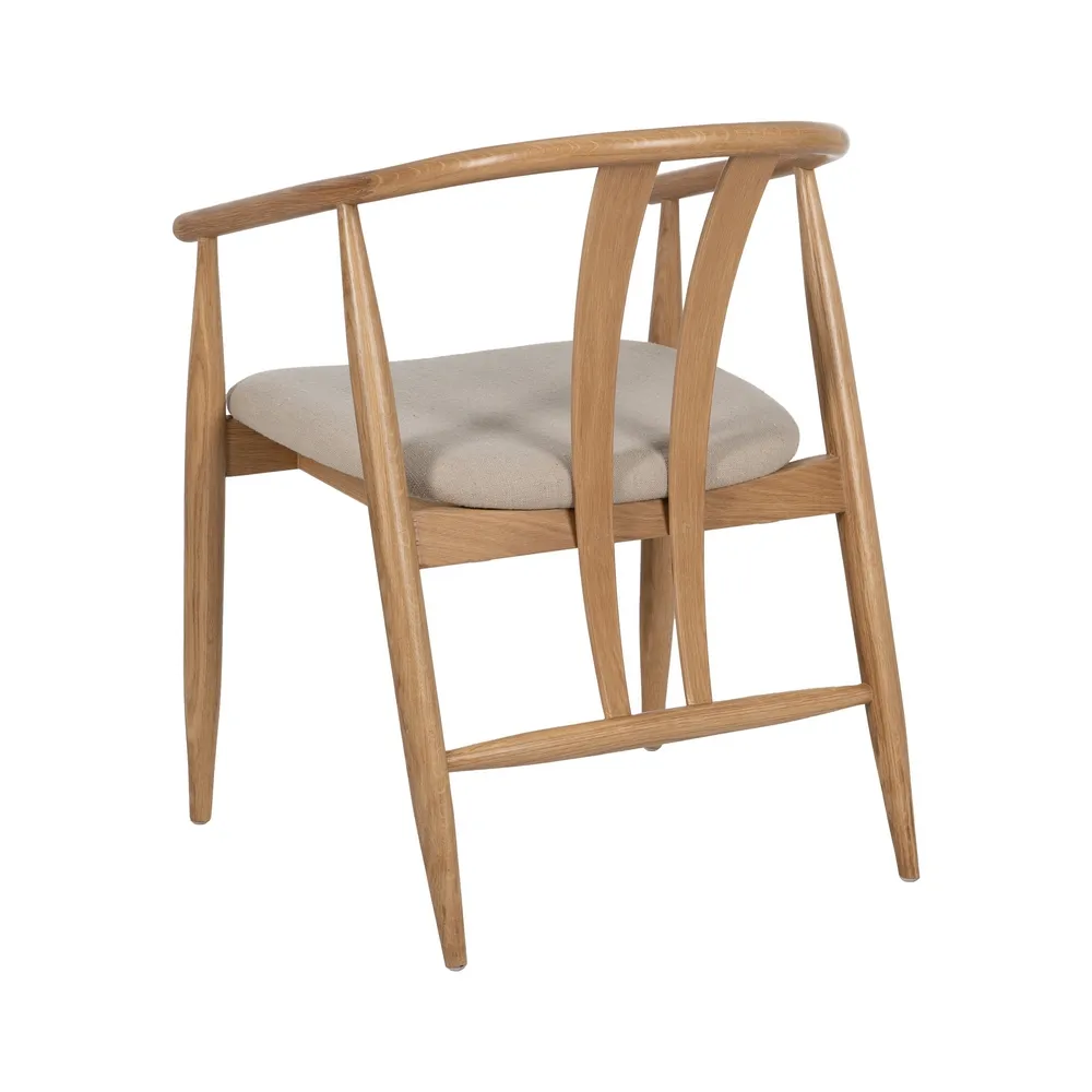 Scaun Lemn Stejar Toledo, Bej Natural - creativdeco.ro [5]