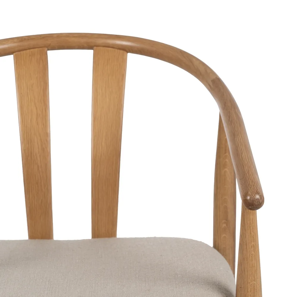 Scaun Lemn Stejar Toledo, Bej Natural - creativdeco.ro [6]