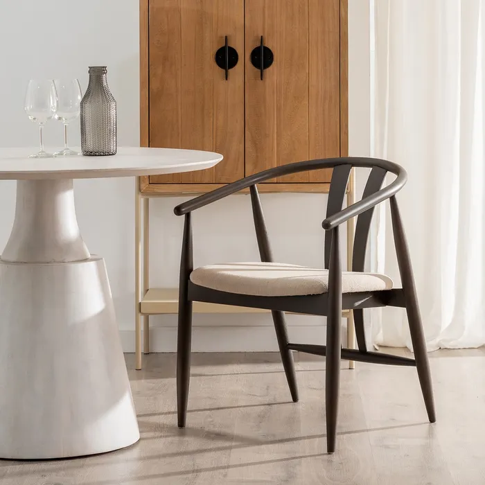 Scaun Lemn Stejar Toledo, Negru-Gri - creativdeco.ro [4]