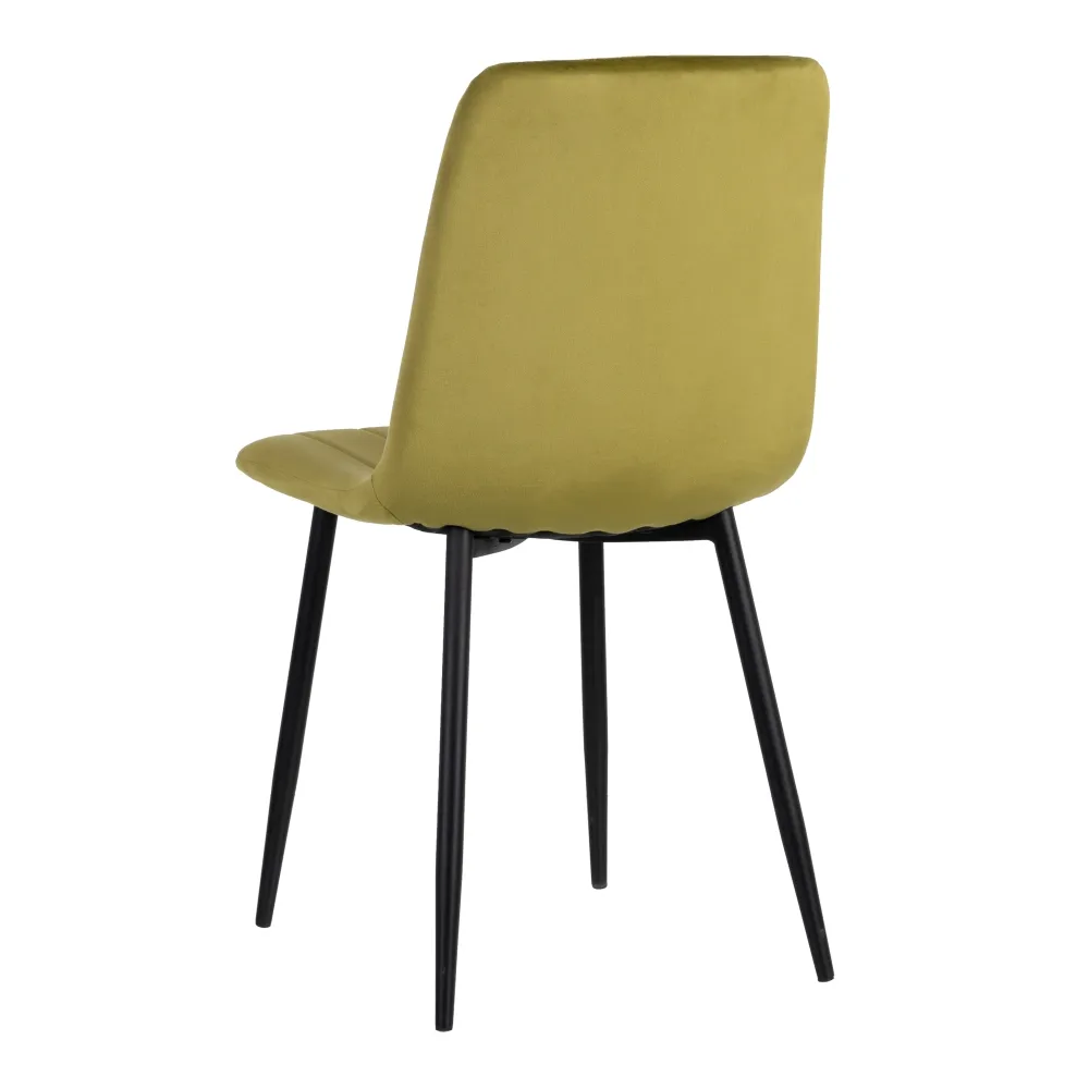 Scaun Line Verde Olive, Catifea Metal - CreativDeco.ro [4]