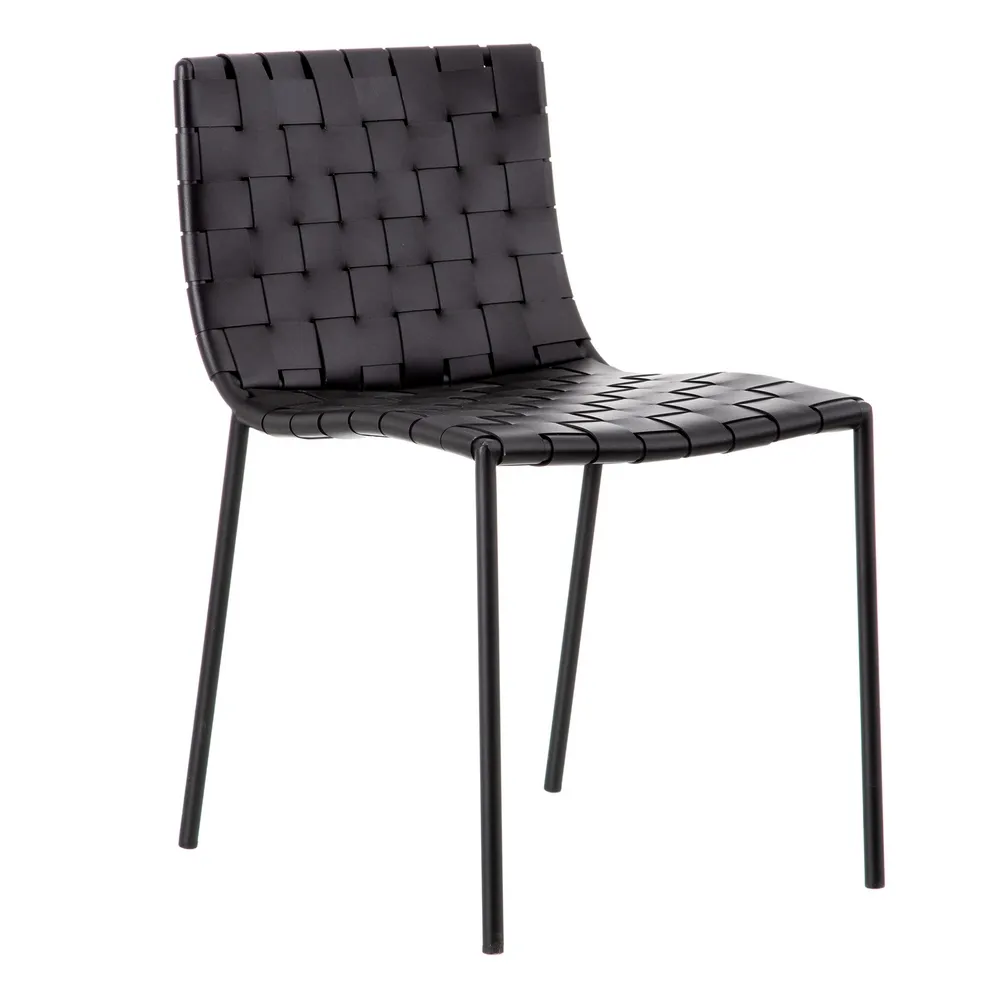 Scaun Living Negru Piele Naturala - creativdeco.ro [1]