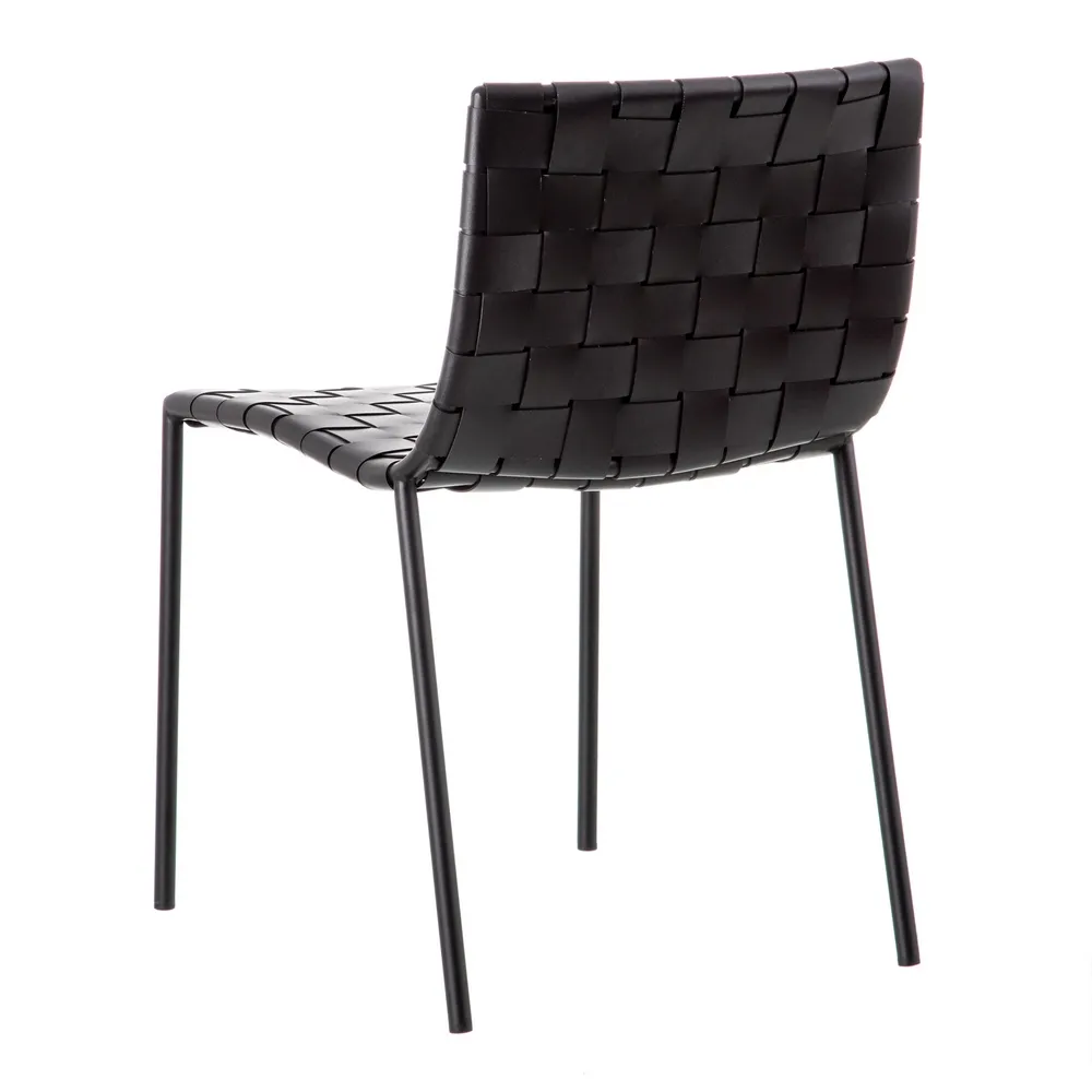 Scaun Living Negru Piele Naturala - creativdeco.ro [3]