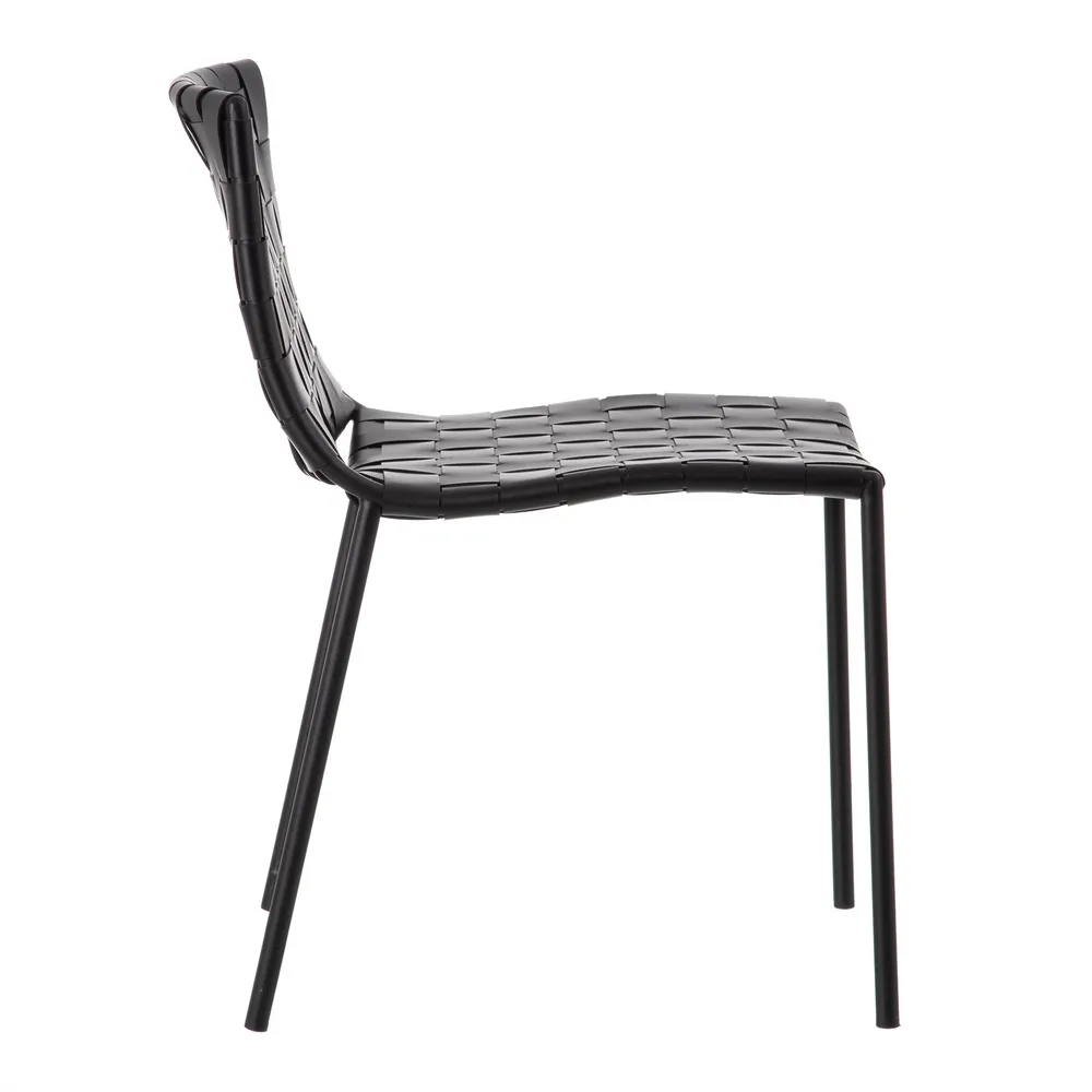 Scaun Living Negru Piele Naturala - creativdeco.ro [4]