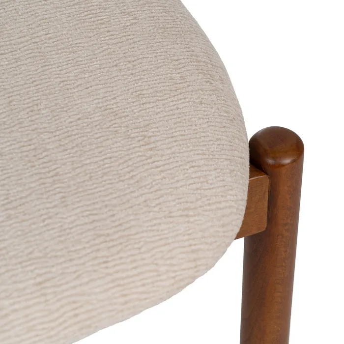 Scaun LOFT Modern, Lemn, Stofa Crem - creativdeco.ro [8]