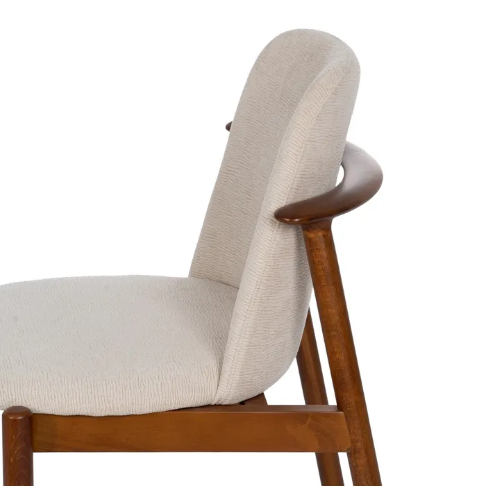 Scaun LOFT Modern, Lemn, Stofa Crem - creativdeco.ro [6]
