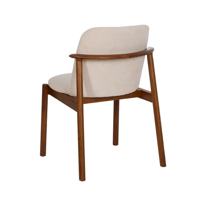 Scaun LOFT Modern, Lemn, Stofa Crem - creativdeco.ro [5]