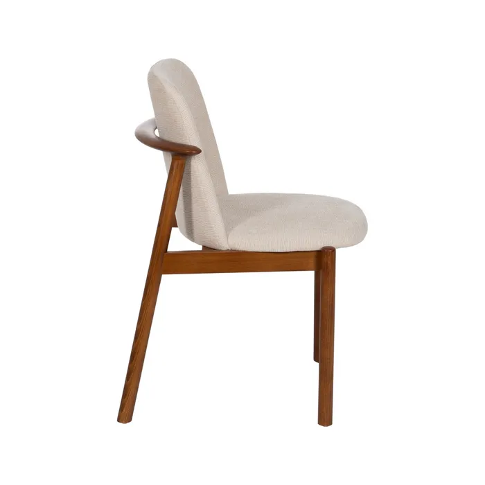 Scaun LOFT Modern, Lemn, Stofa Crem - creativdeco.ro [4]