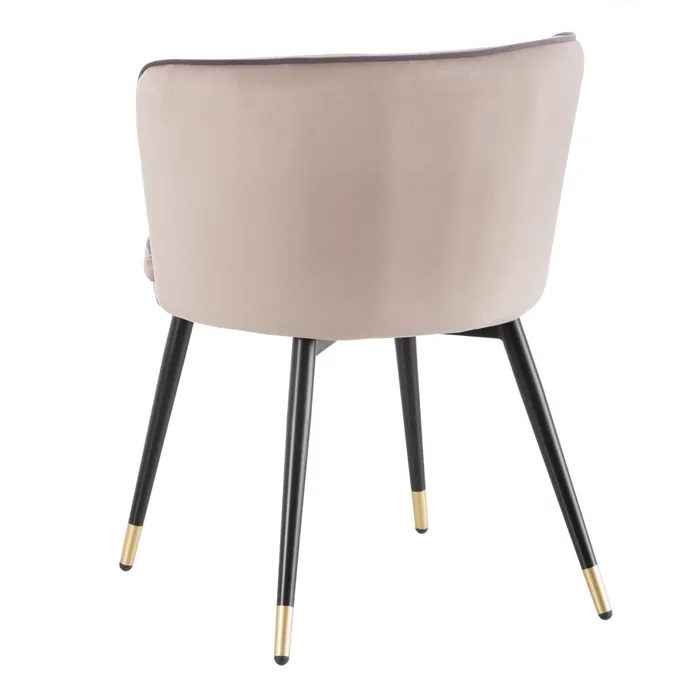 Scaun Lola Taupe, Catifea, Metal - creativdeco.ro [5]