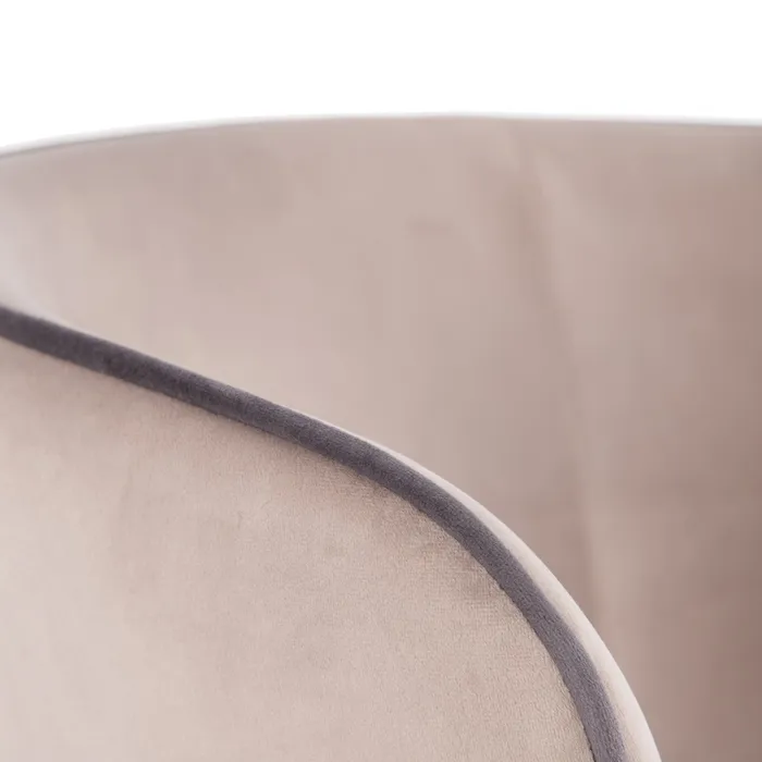 Scaun Lola Taupe, Catifea, Metal - creativdeco.ro [7]